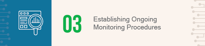 In this section, you'll learn about establishing ongoing monitoring procedures as part of youth protection in higher ed.